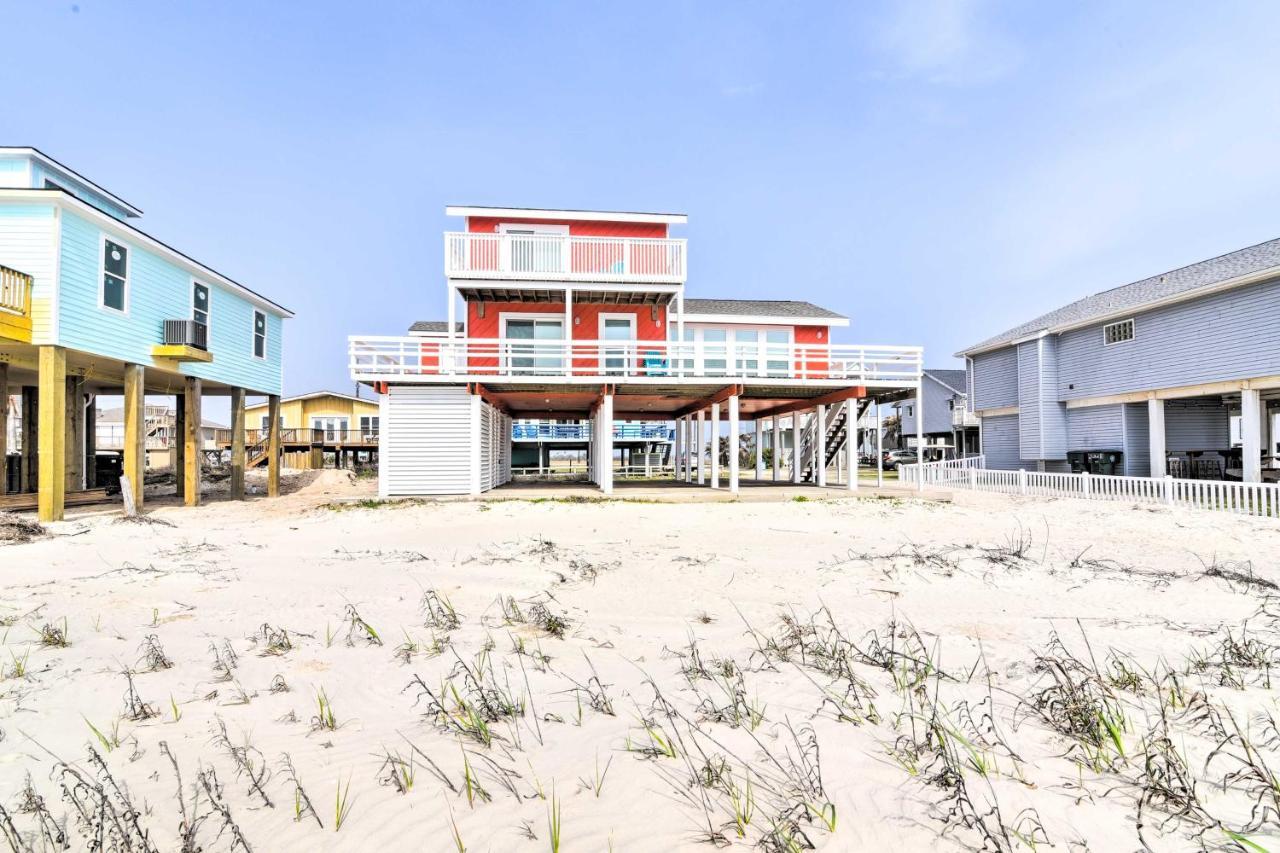Beachfront Galveston Oasis Balconies, Ocean View! Exterior foto