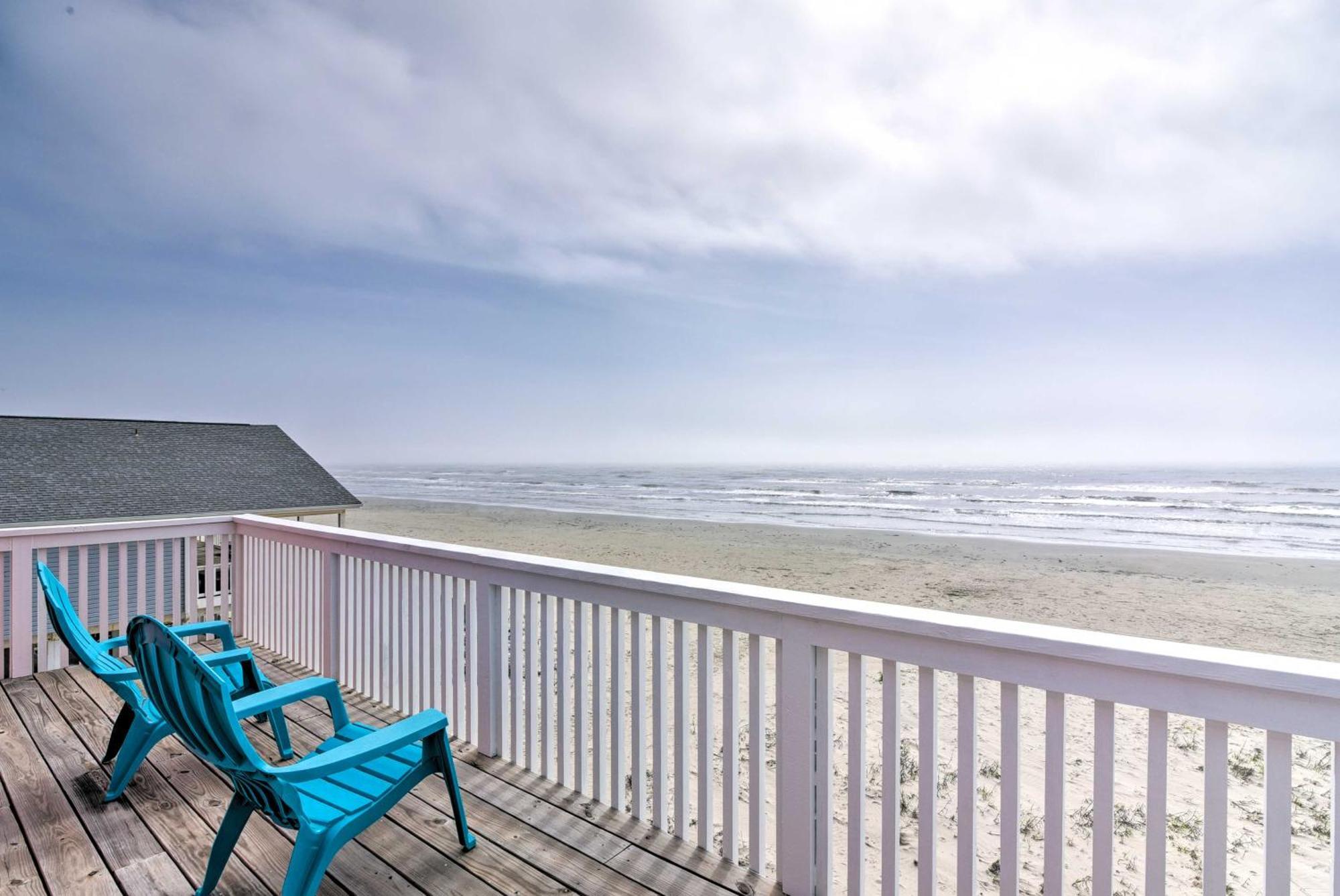 Beachfront Galveston Oasis Balconies, Ocean View! Exterior foto