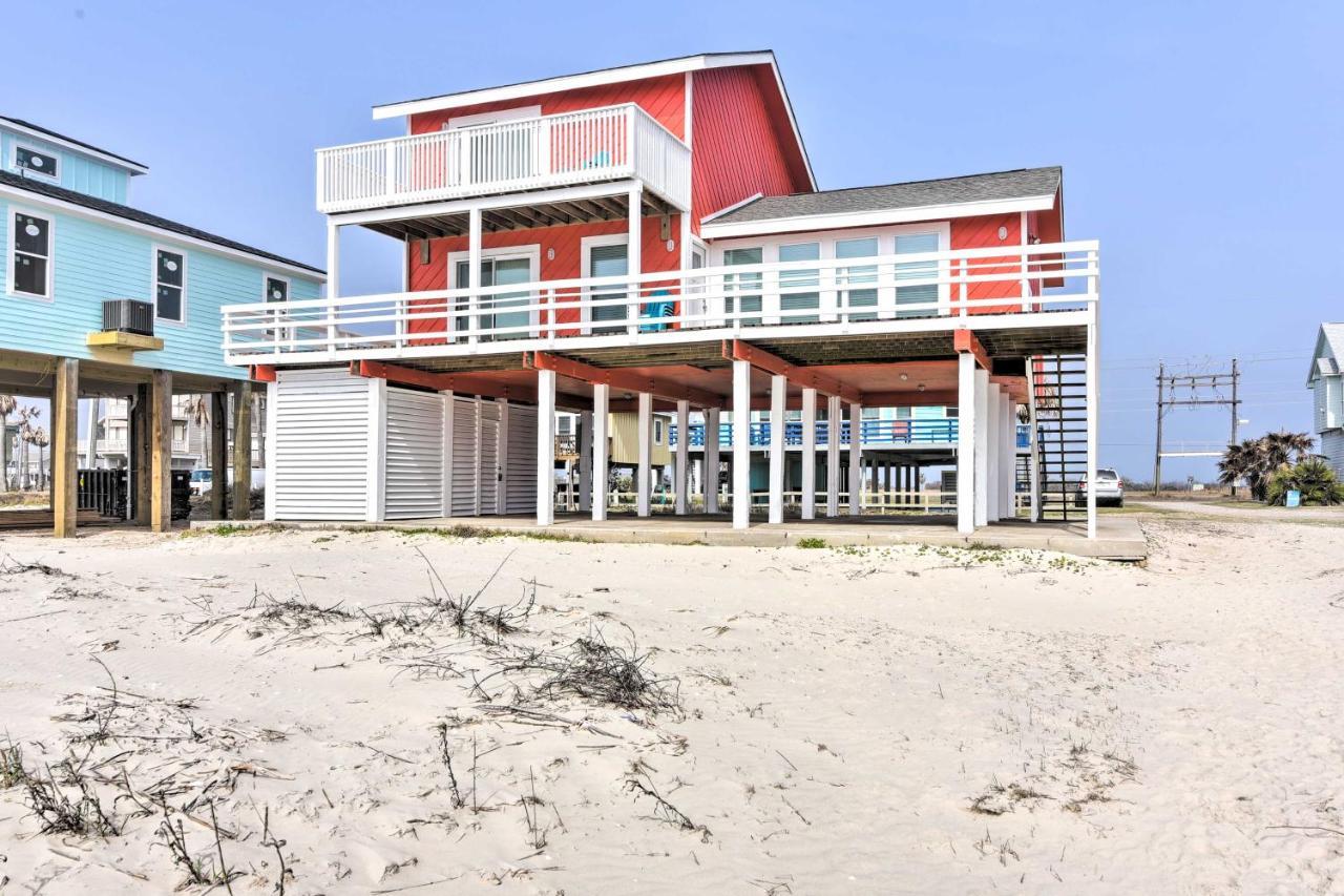 Beachfront Galveston Oasis Balconies, Ocean View! Exterior foto