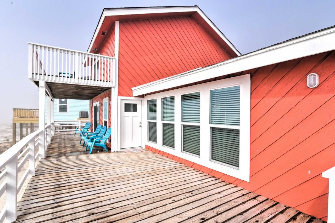 Beachfront Galveston Oasis Balconies, Ocean View! Exterior foto